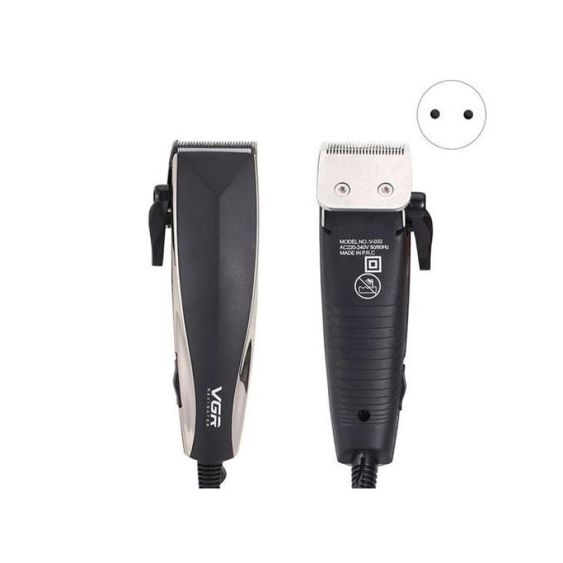 VGR V-033 Electric Corded Hair Trimmer Hair Clippers+comb+hair Scissors